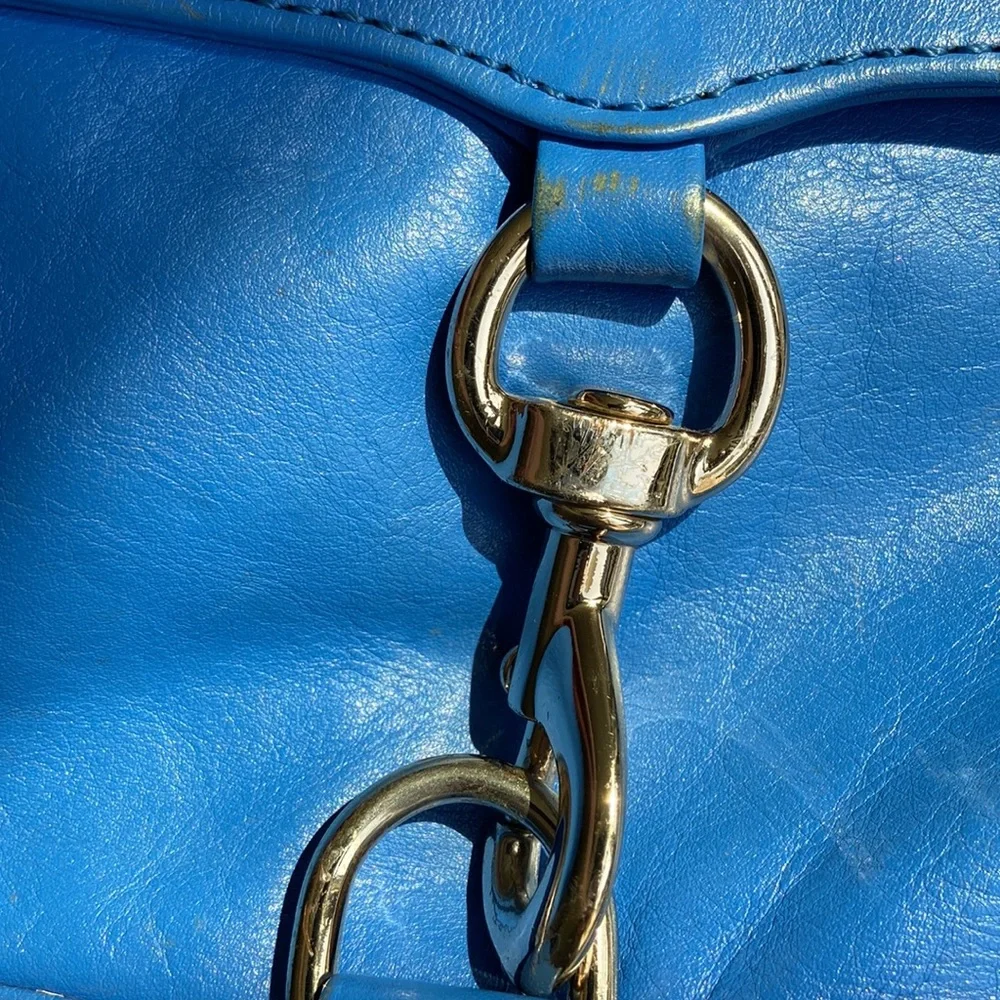 Rebecca Minkoff Electric Blue Leather Crossbody Bag